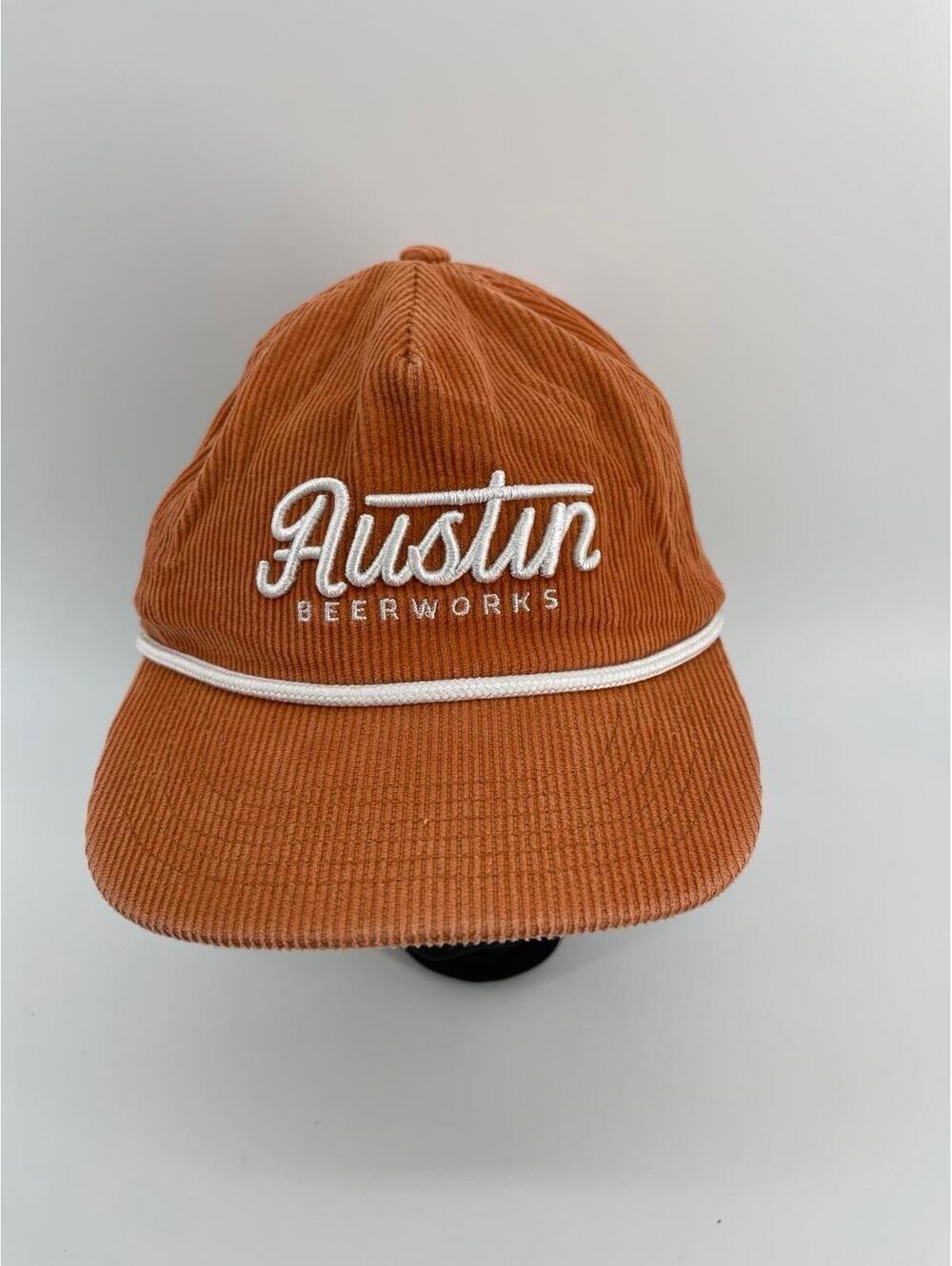 Austin Beerworks Corduroy Hat‎ Orange Rope Cap Strapback See Details